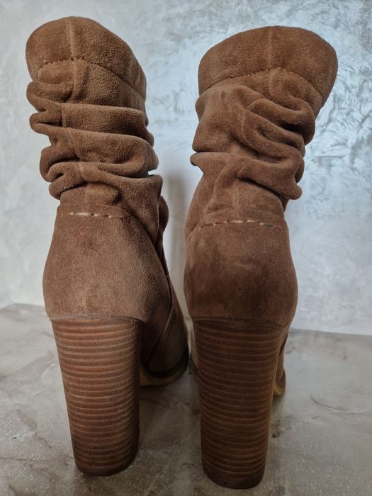 Ботинки сапоги бежевые кемел camel See By Chloe