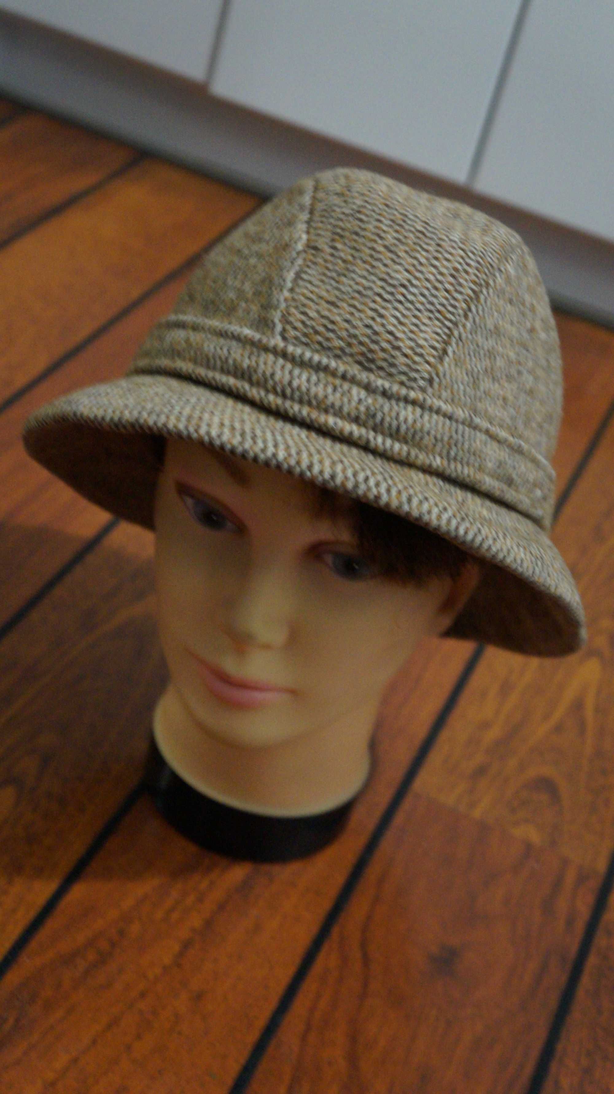 Kapelusz Kangol British Style Roz. S/54 Brąz/Cappuccino Splot