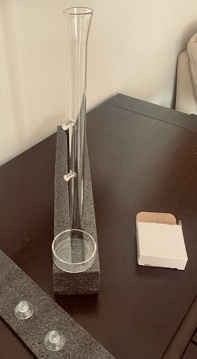 Tubo Alimentação Vidro 35cm | Camarões | Evita Sujidade NOVO