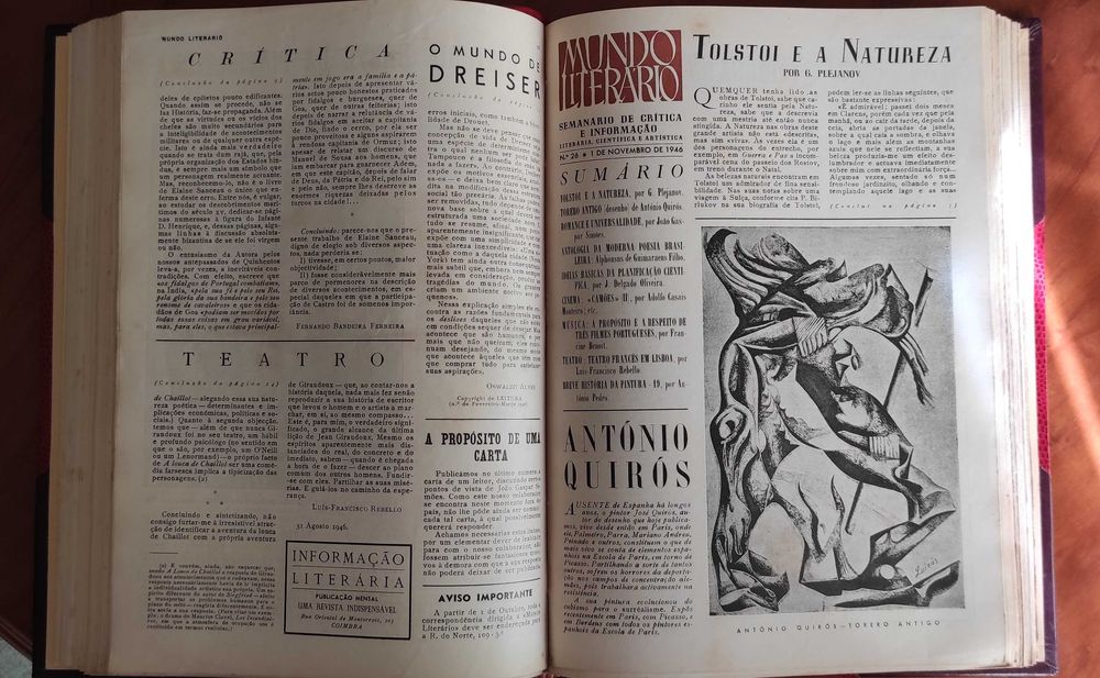 Mundo Literário. Semanário de Crítica e Informação