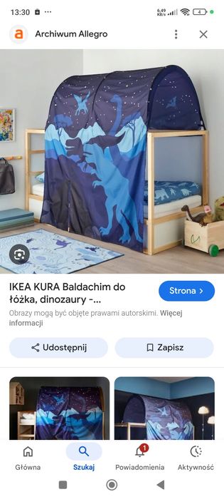 Baldachim do łóżka Ikea