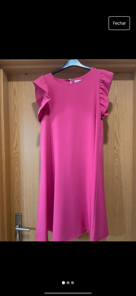 Vestido curto Rosa