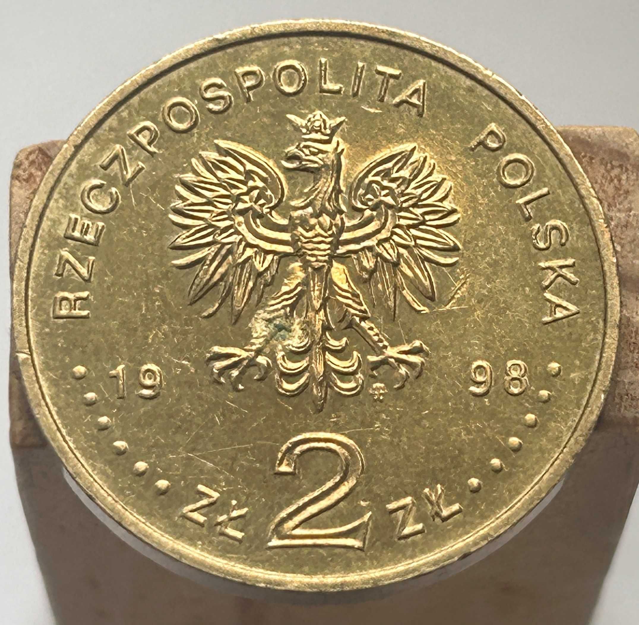 Moneta 2 zł 80 Rocznica Odzyskania Niepodległości 1998