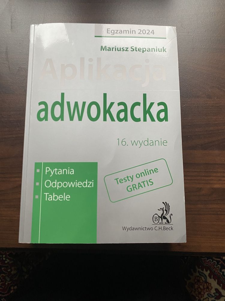 Aplikacja adwokacka książka Mariusz Stepaniuk