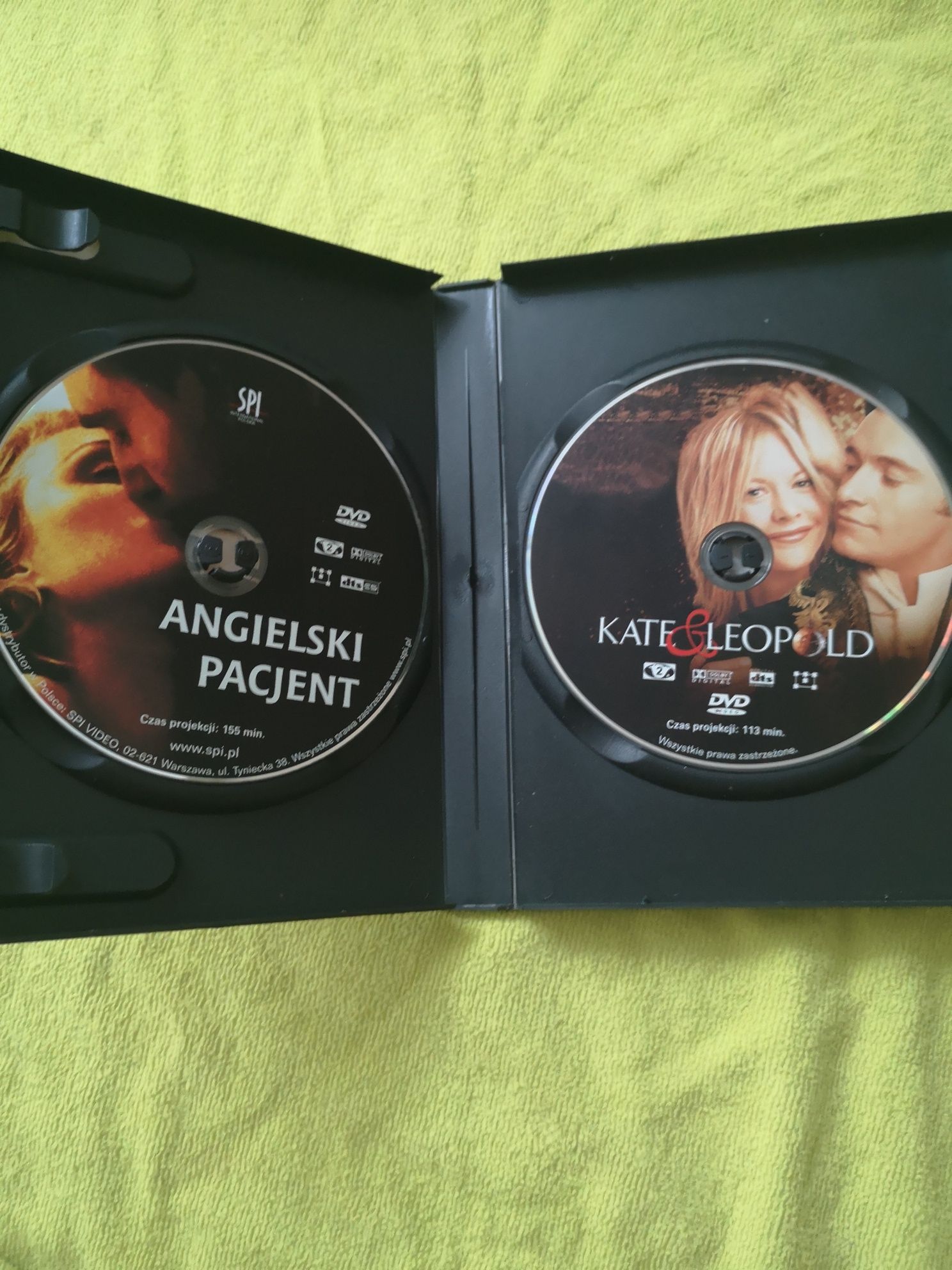 2 Filmy na DVD - Angielski Pacjent / Kate i Leopold