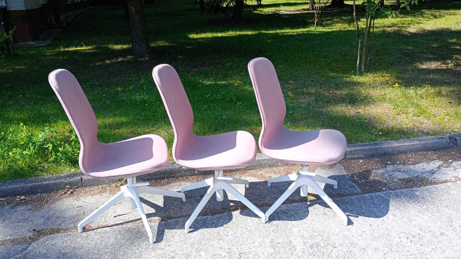 Krzesło konferencyjne obrotowe różowe krzesła fotele konferencyjne