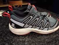 Buty Salomon  Xa Pro V8 J 09 W0 szaro/niebieskie/ czarne