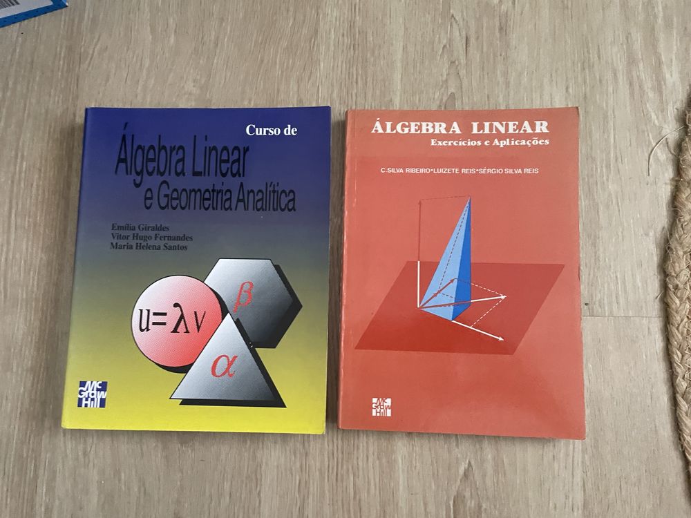 Conjunto de 3 livros algebra linear