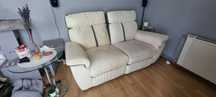 Sofa skórzana,rozkładana,funkcja relax , nowoczesna ,biała.