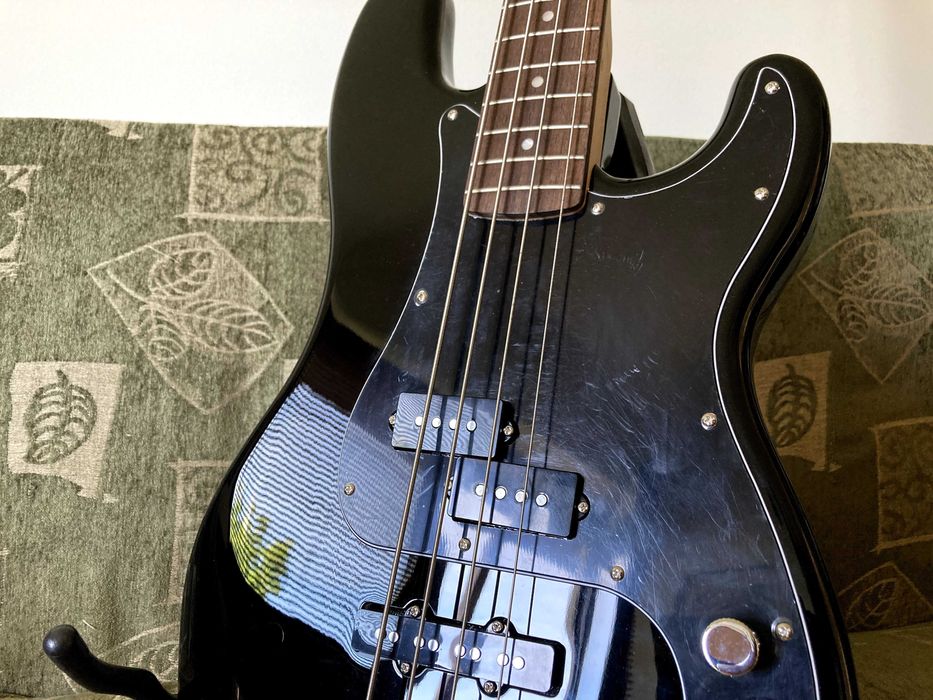 Gitara basowa Fender Squier PBass Precision Affinity PJ IL BK czarna