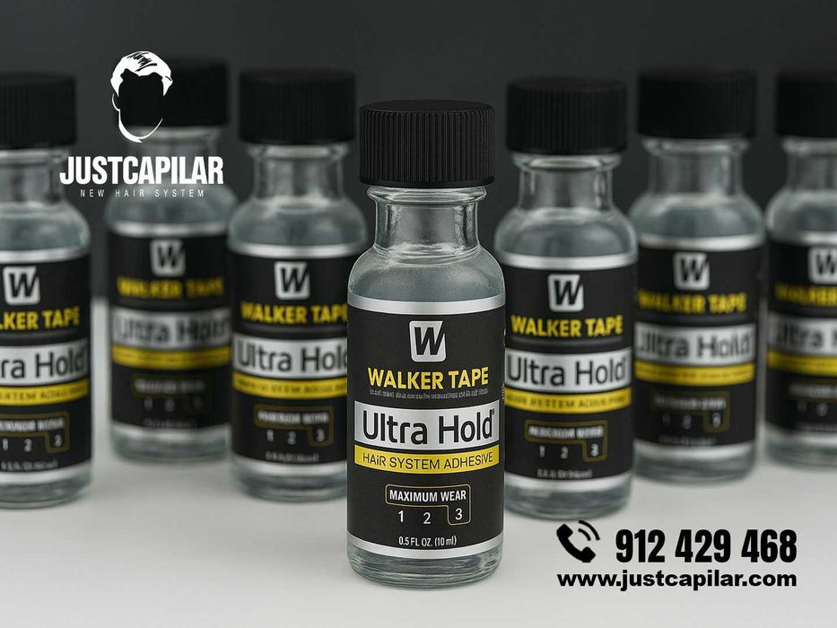 Ultra hold, Cola Walkertape para próteses capilares, 15ml.