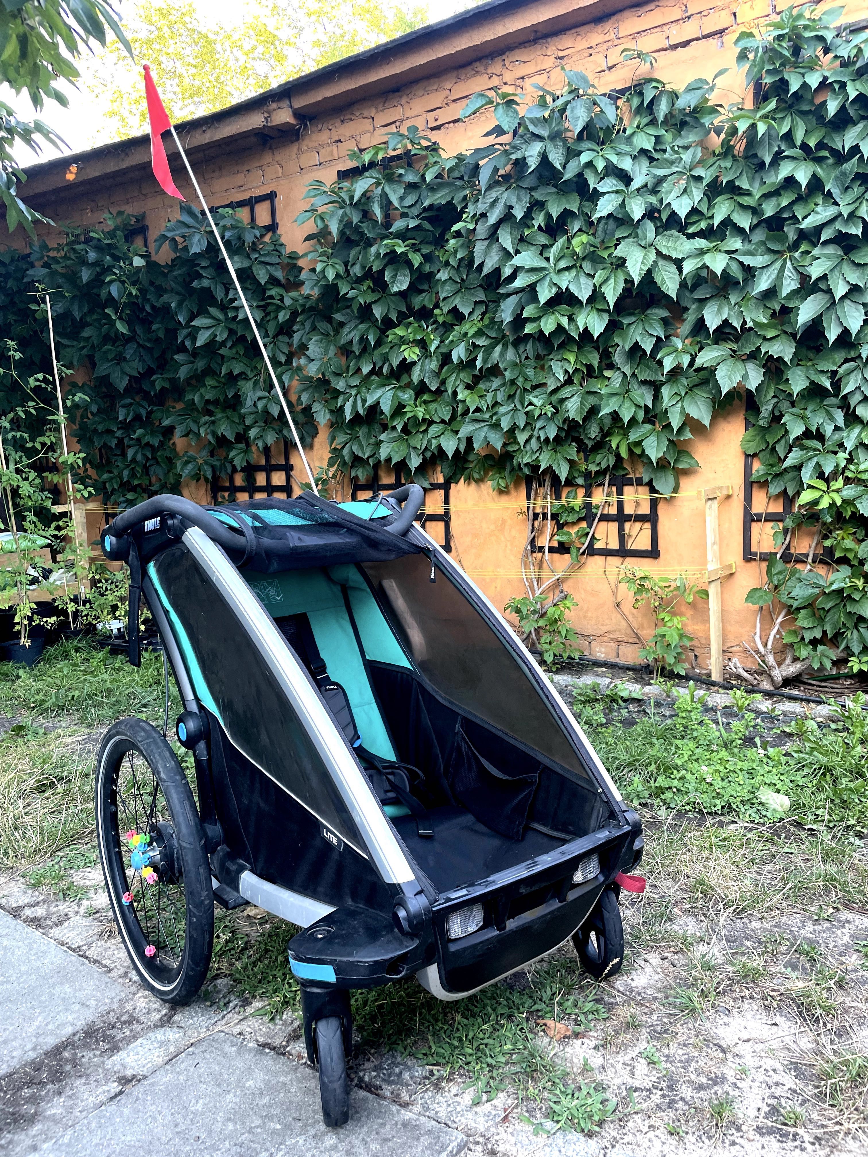 Przyczepka rowerowa Thule - MEGA ZESTAW: rower, rolki, bieganie
