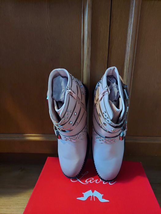 Buty damskie  pudrowy róż