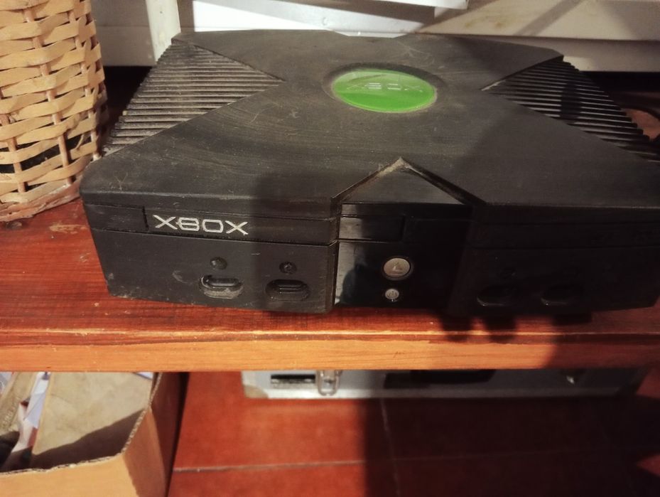 Xbox e jogo antiga
