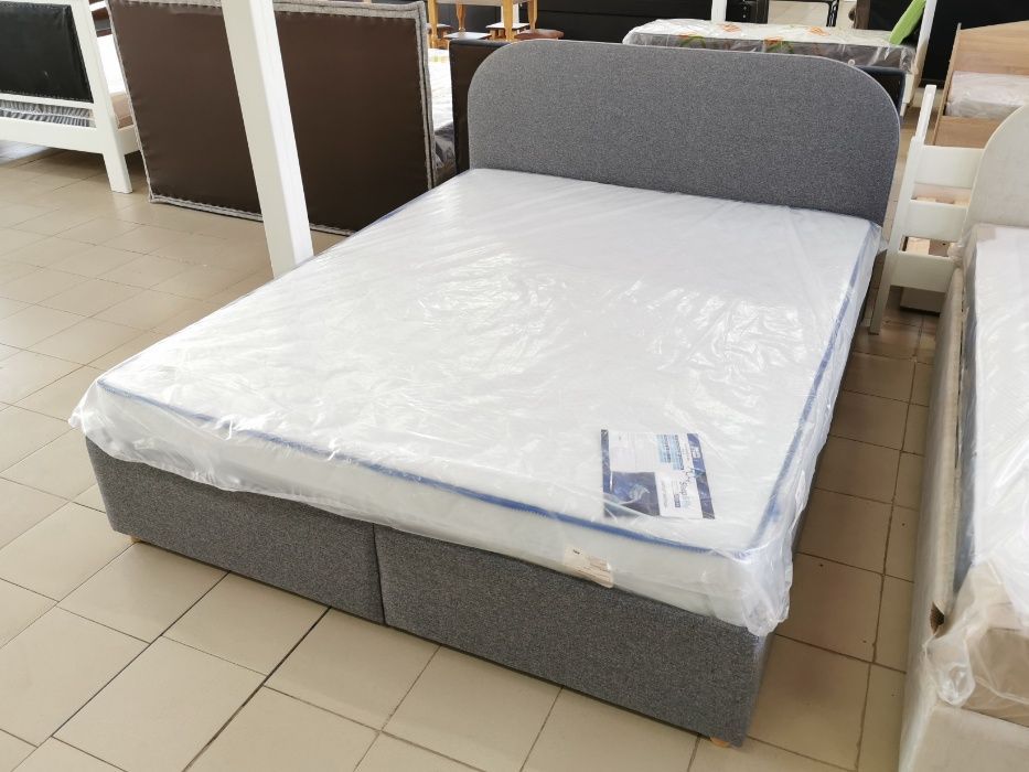 М'яке Ліжко Round 160Х200 з нішою для білизни/ Мягкая кровать