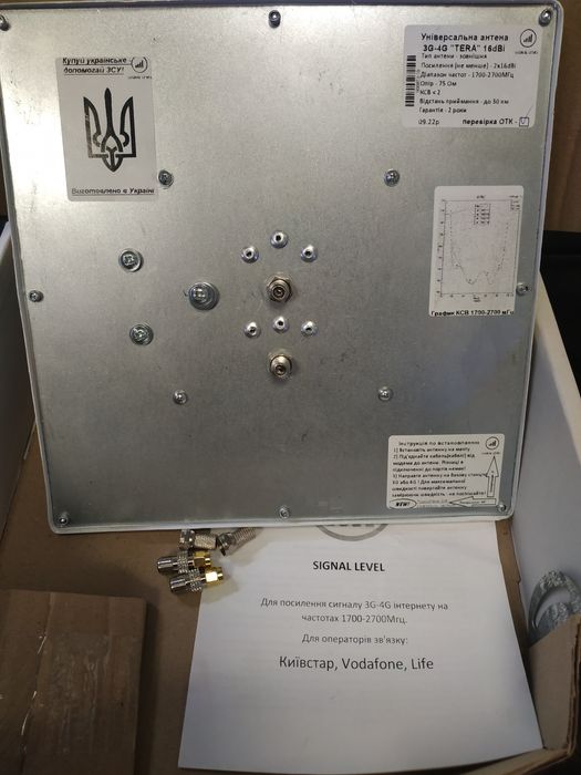 Комплект мобильного 4g интернета антенна MIMO Terra, кабель, SMA,TS9