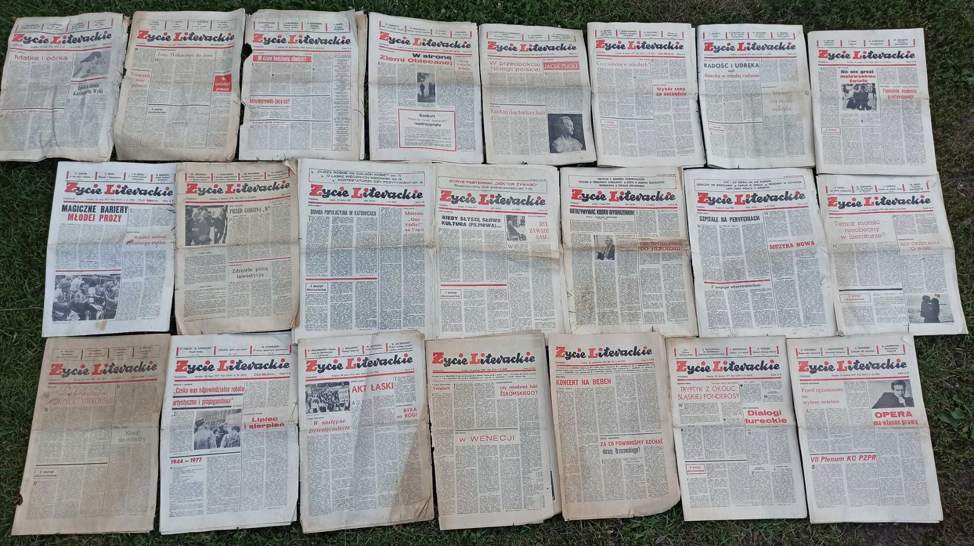 Stare czasopisma/tygodniki z lat 60-80: "Kultura" i "Życie literackie"