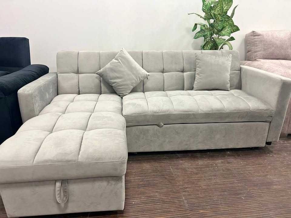 oferta sofa cama chaisselongue e baú envio grátis