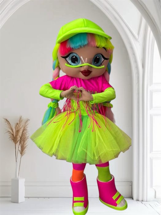 Biały Miś ,stich,Angel żywe maskotki na wynajem