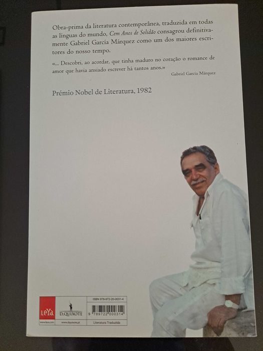 Livro cem Anos de Solidão, Gabriel García Márquez NOVO, Prémio Nobel