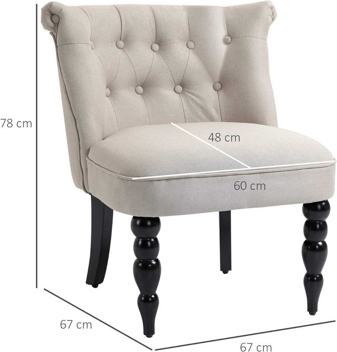 Nowy Fotel Uszak Wypoczynkowy Relaksacyjny Tapicerowany Beżowy