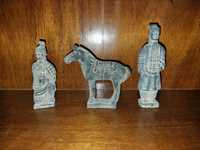 Posąg wojowników z Ziemi Świętej  Vintage 
Chińska Armia i figurka kon