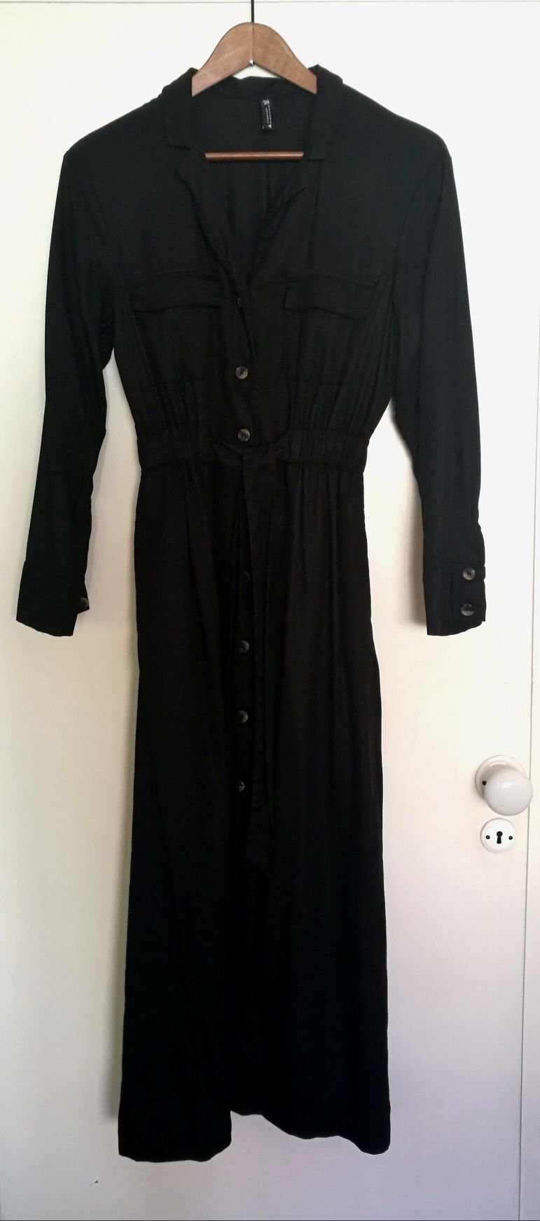 ZARA Vestido/Camiseiro Preto - XS