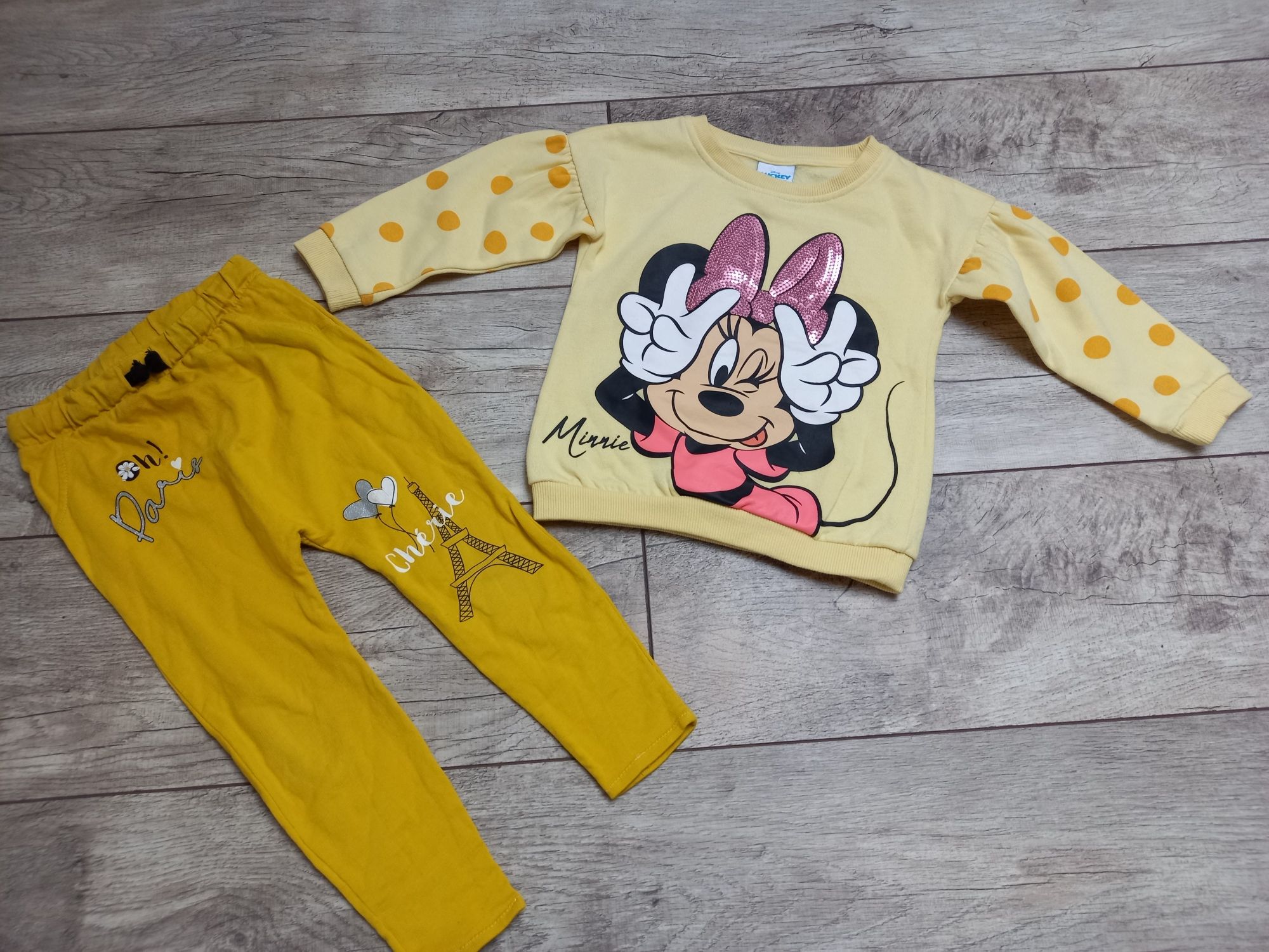 Bluza Minnie i spodnie rozm 98-104