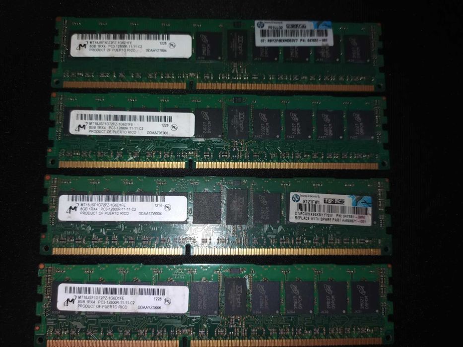 Pamięć RAM 32GB (4x8GB) ddr3 1600mhz 1Rx4
