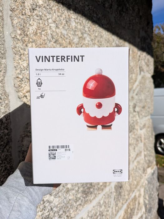 IKEA VINTERFINT Pote com Tampa Pai Natal