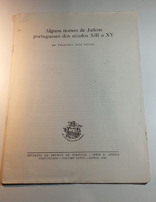 Alguns Nomes de Judeus Portugueses dos Séculos XIII a XV (Separata)