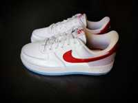 Nike Air Force - White Red Swoosh r. 37.5 SNEAKERS