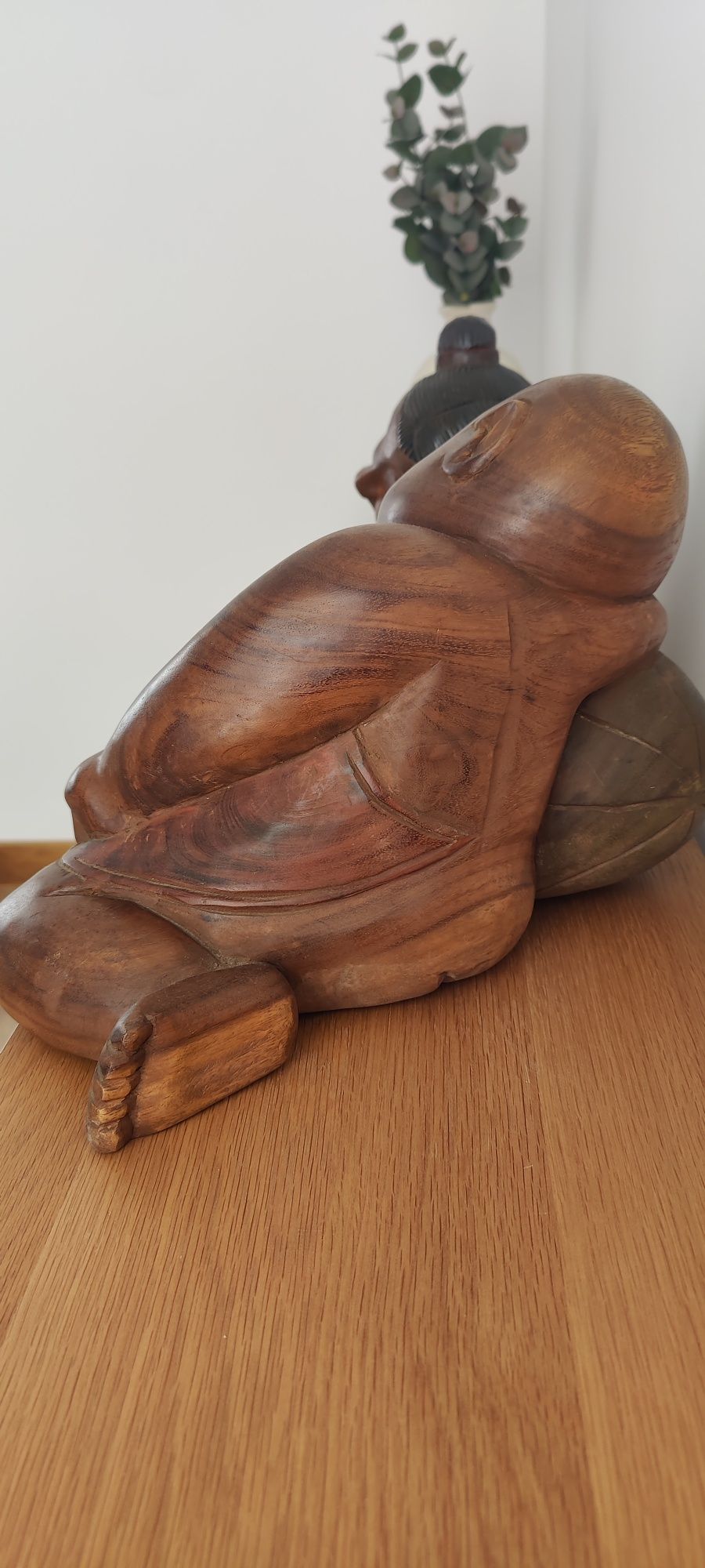 Par de esculturas madeira