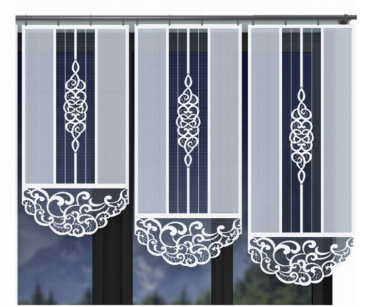 Panel ażur firana gotowa żakardowa 60x140 Kasandra Dodaj styl do domu
