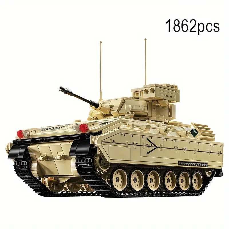 Конструктор танк  M2 Bradley. 1862 дет. Військова техніка м2 бредлі