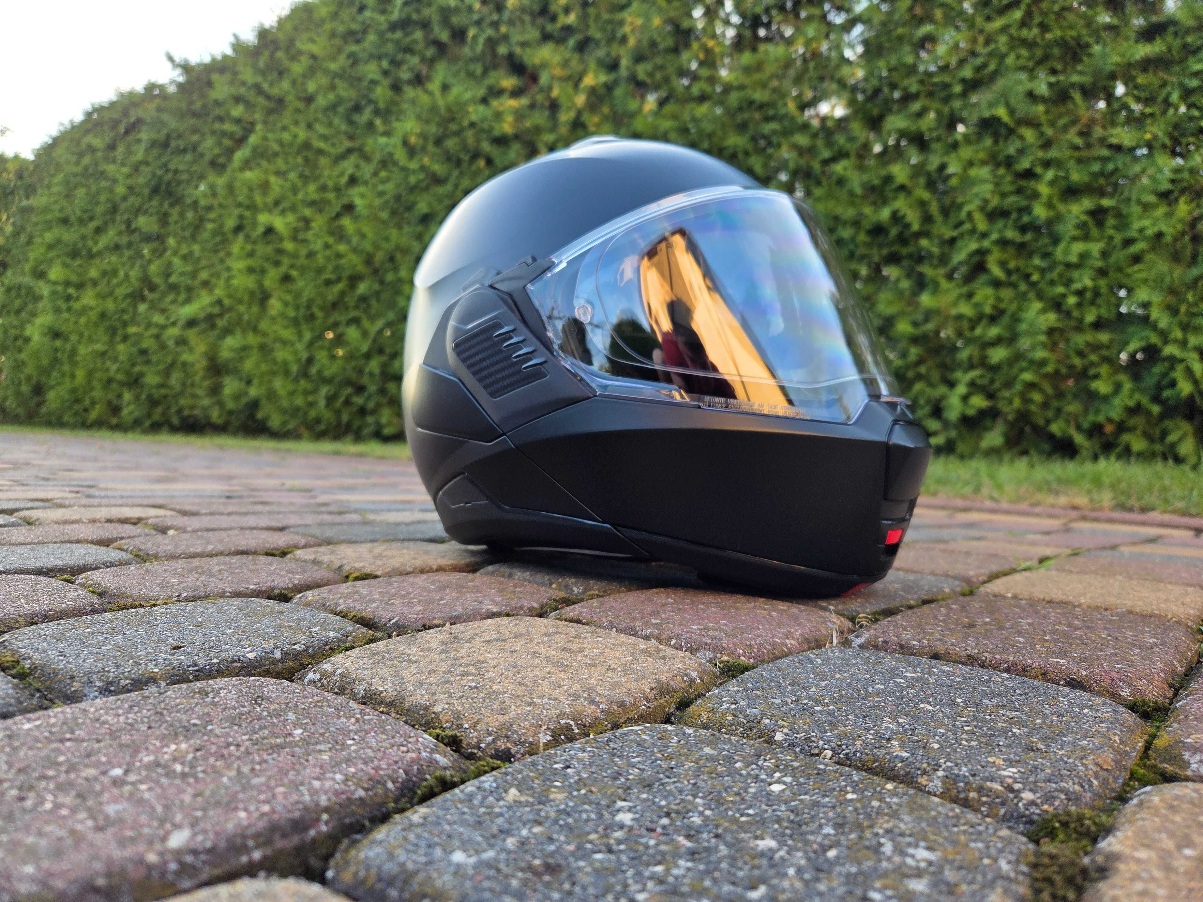 Kask motocyklowy szczękowy Nolan N120-1 czarny mat rozmiar S