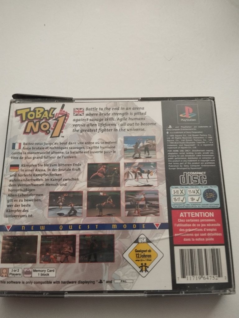 Tobal no.1 psx PlayStation1