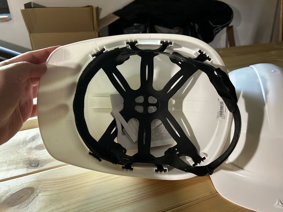 Kask ochronny bialy budowlany roboczy - 2 szt