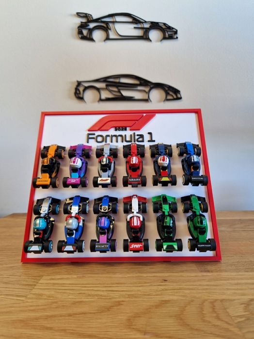 Moldura / Expositor para coleção Lego mini f1 71049 (carros NÃO incluí