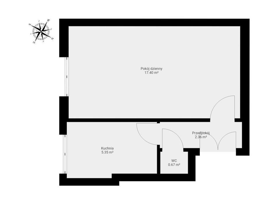 Stare Włochy, kawalerka, oddzielna kuchnia