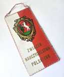 Proporczyk ZNP Związek Nauczycielstwa Polskiego Lublin Herb