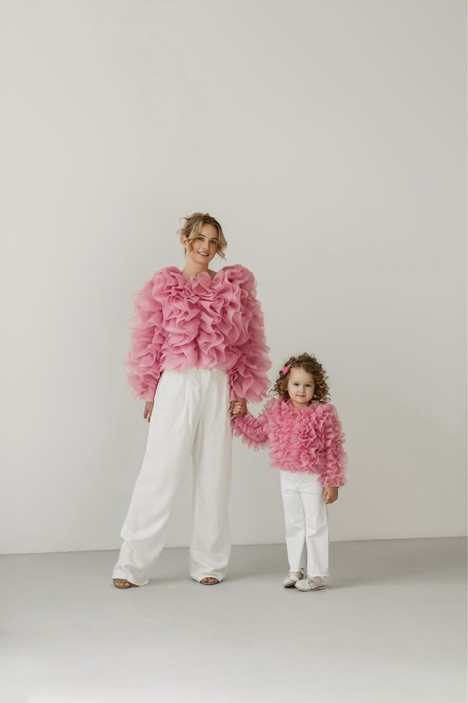 Блузки фемілі-лук для мами та дочки