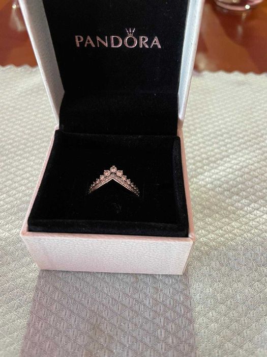 Anel PANDORA Princesa Wishbone NOVO