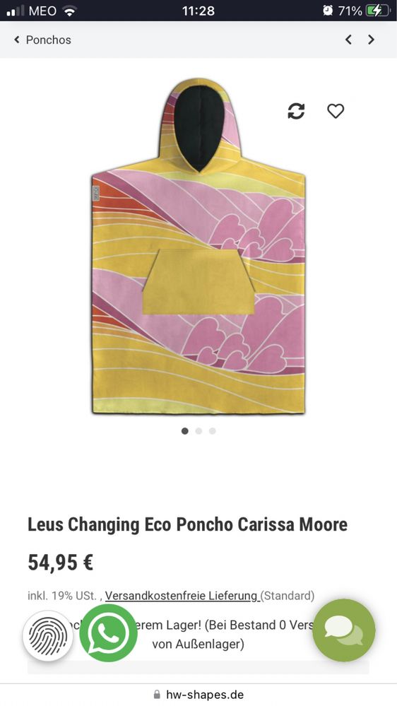 Poncho Carissa Moore Original Leus California Novo