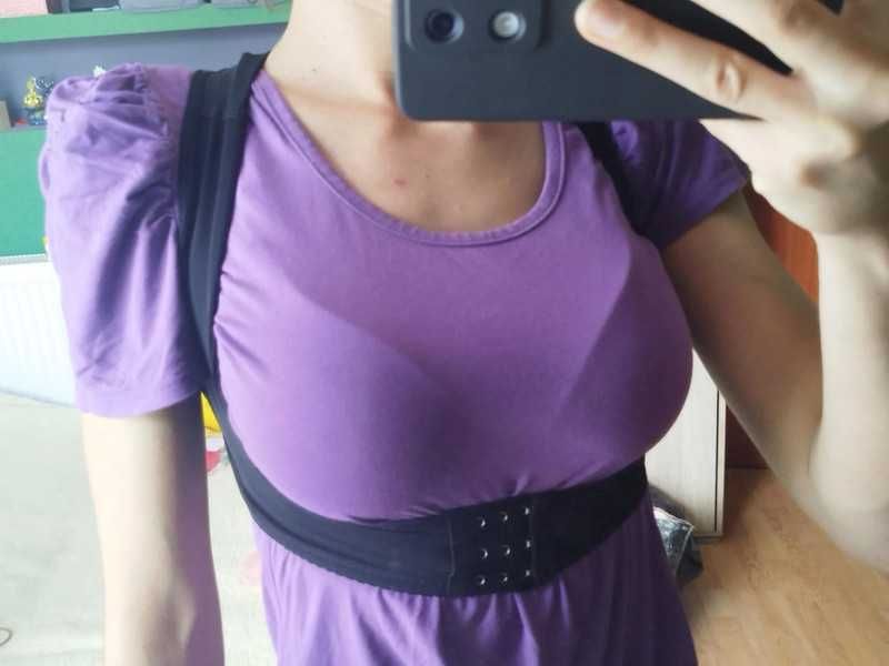 Regulowany pajączek korektor postawy prosta sylwetka zdrowie fitness