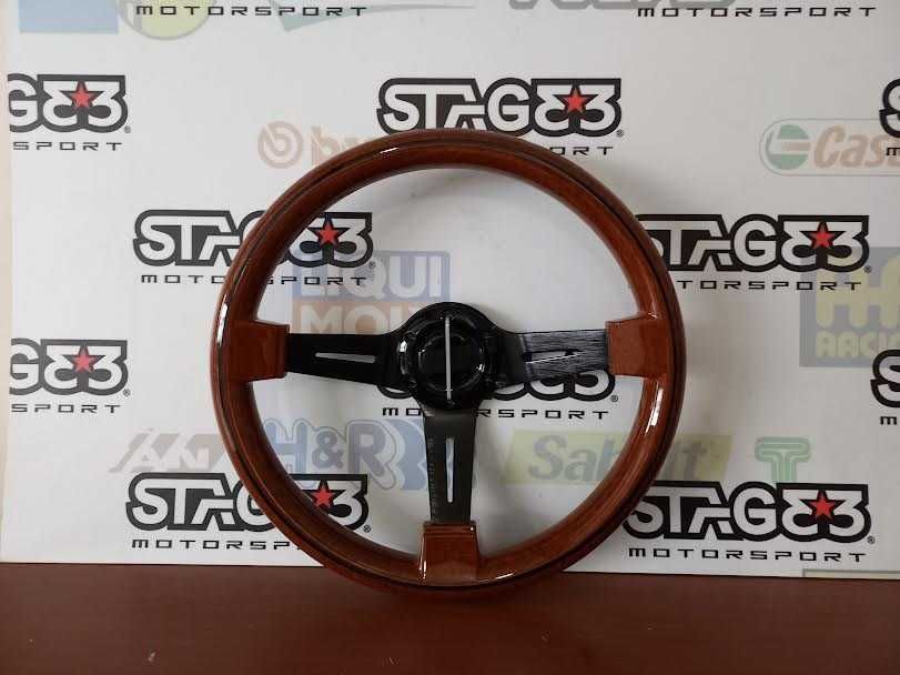 Volante madeira universal estilo nardi offset mercedes bmw toyota e36