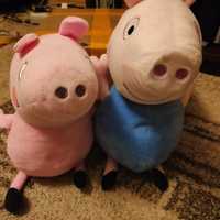 Dwie maskotki świnka Peppa