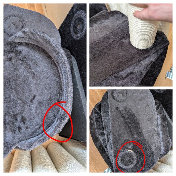 La Digue III Drapak Dla Kota Czarny 69x69x163cm Po Zwrocie DUŻY Uszkod