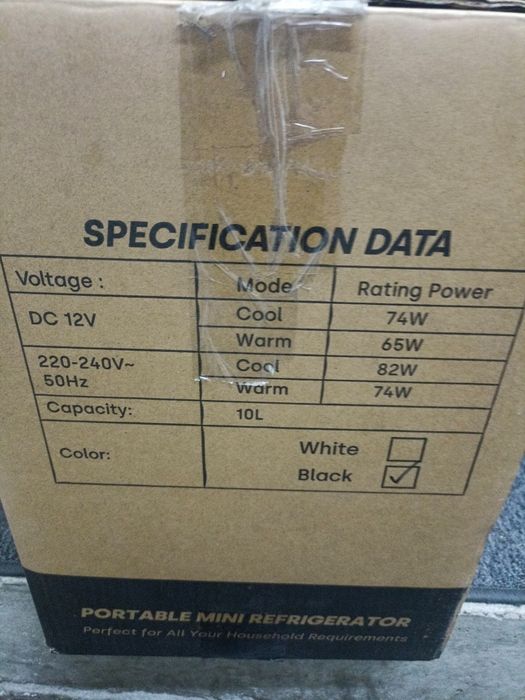 Enventor TJ-10DL Mini Lodówka Turystyczna 10l czarna