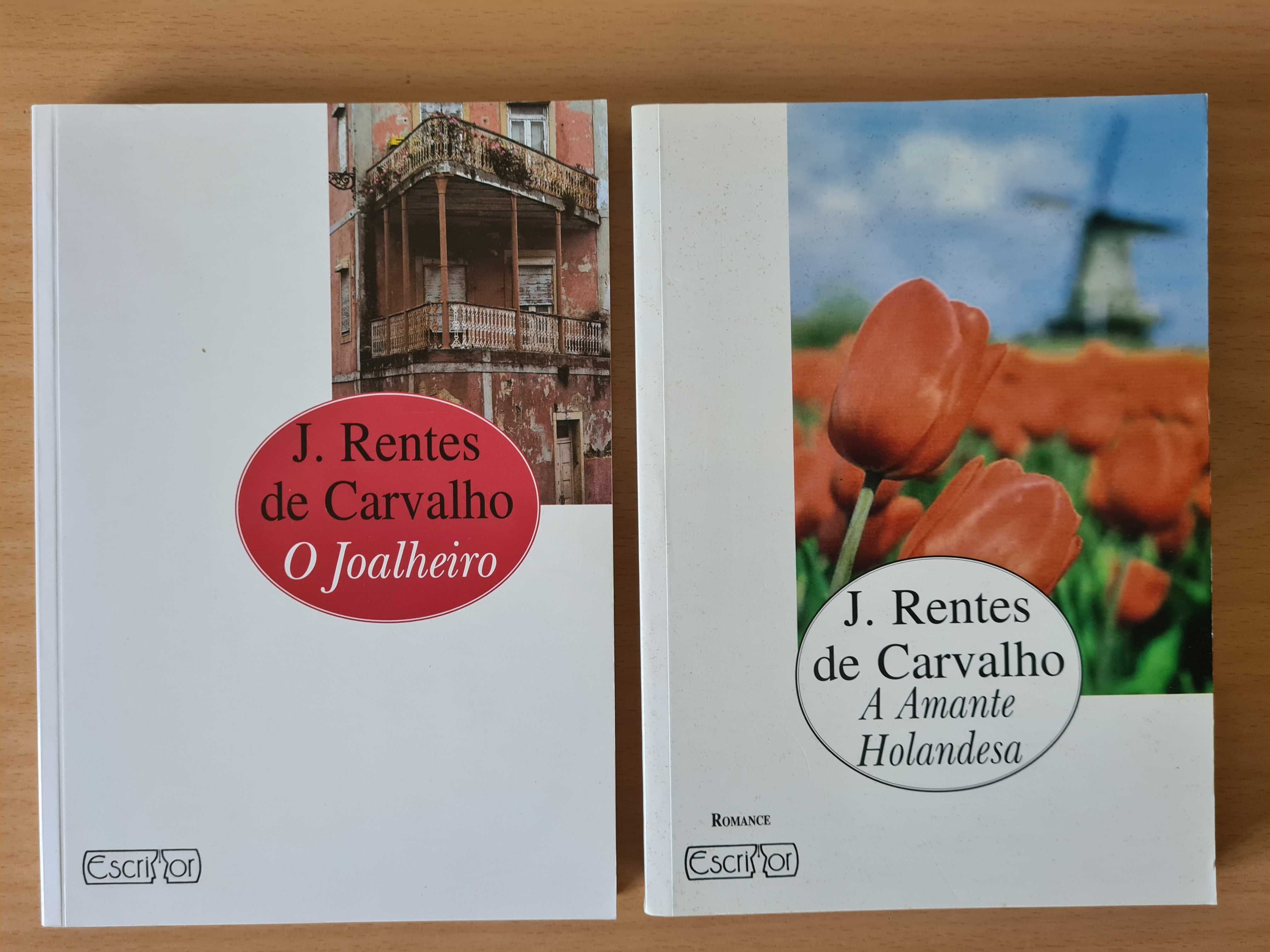 Livros "A Amante Holandesa" e "O Joalheiro" de J. Rentes de Carvalho